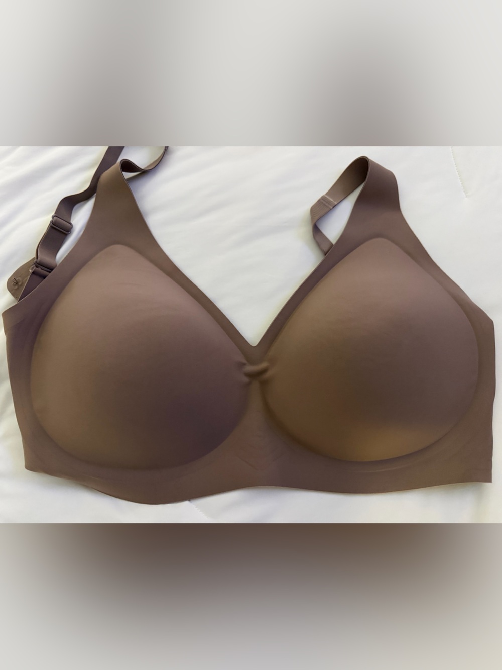 VRCOMFY Seamless Smoothing Wireless T-Shirt Bra | Tan | XXXL